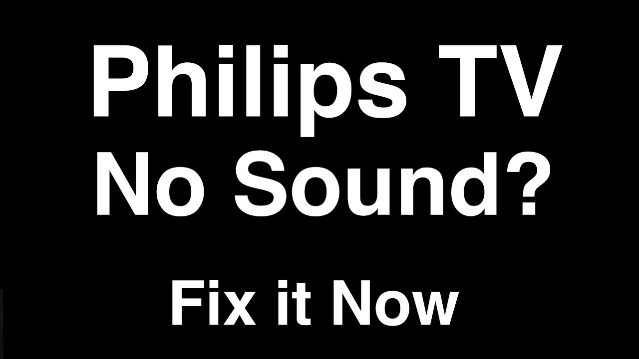 philips tv no sound through hdmi