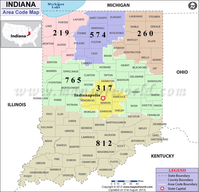 219 area code map