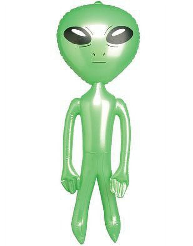 green inflatable alien