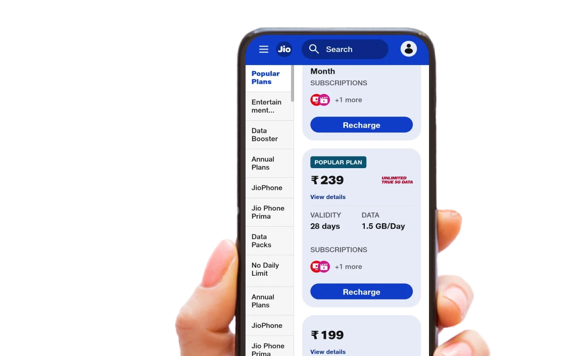 jio mobile recharge