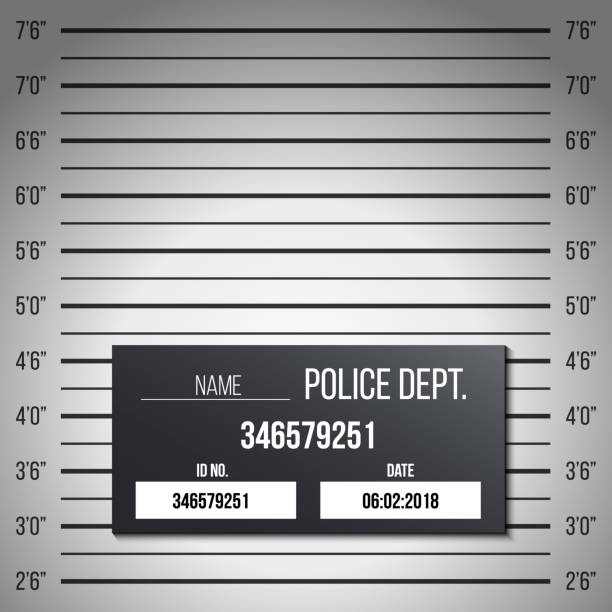 mugshot placard