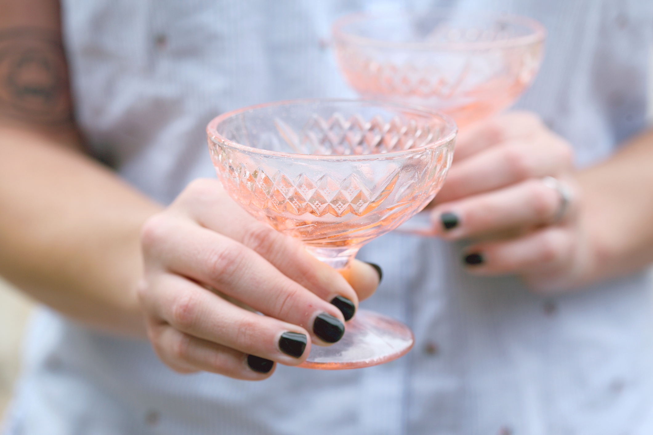 pink depression era glass