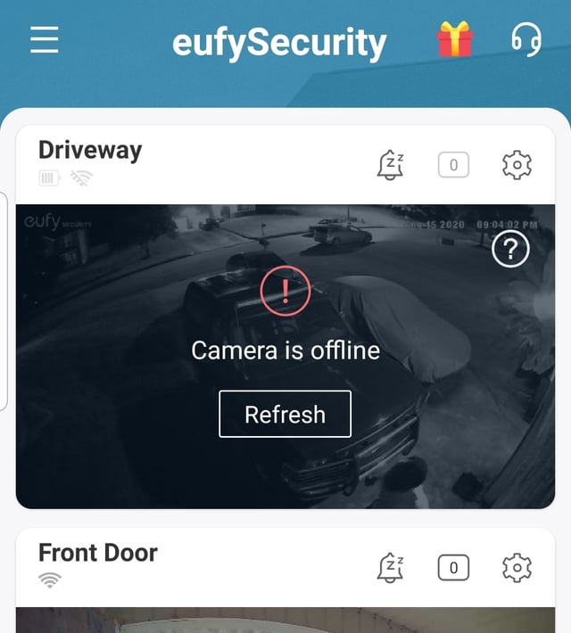 eufy doorbell is offline