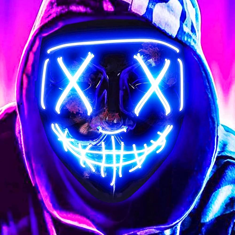 led masks for halloween