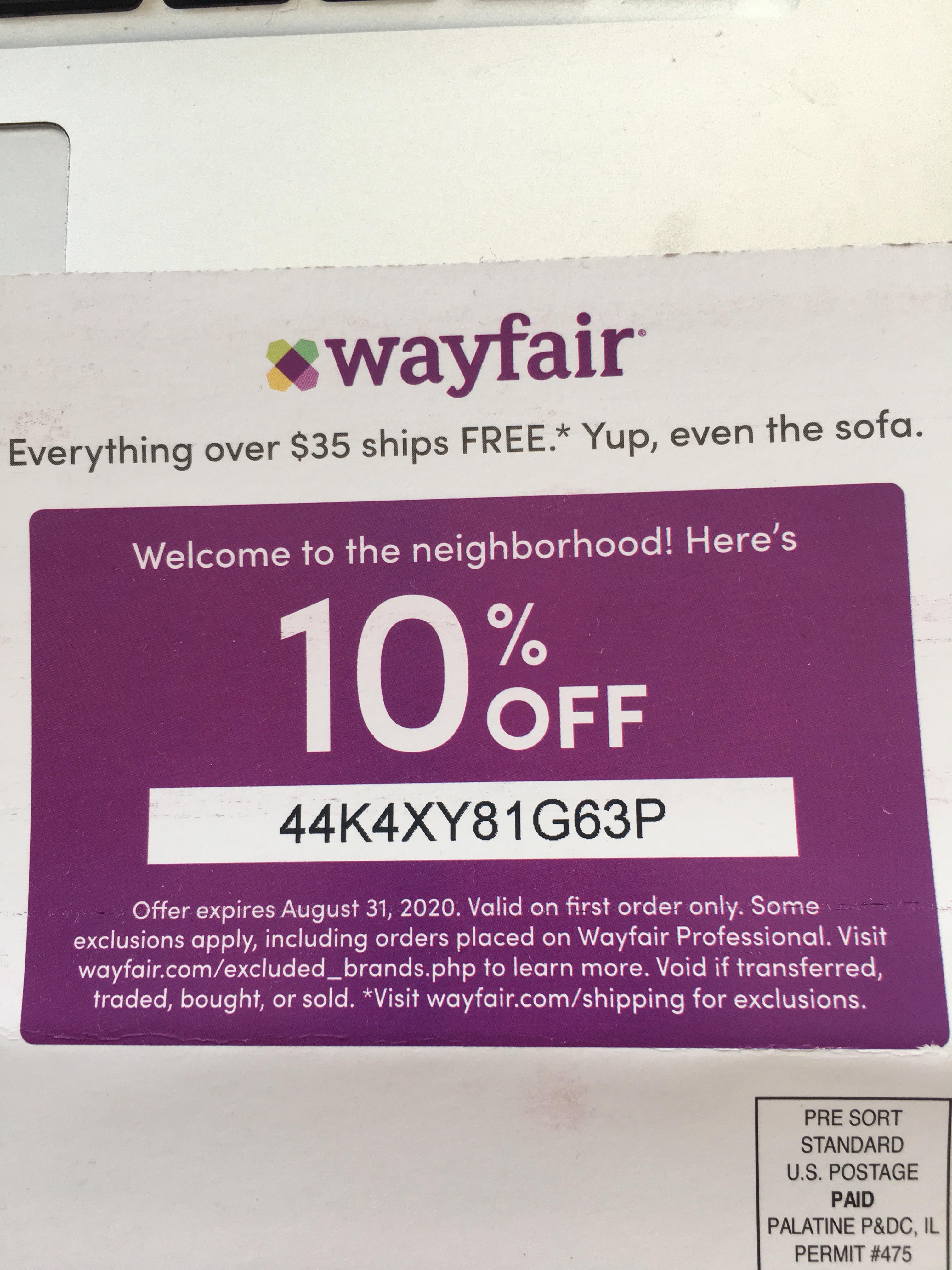 wayfair first order discount code uk