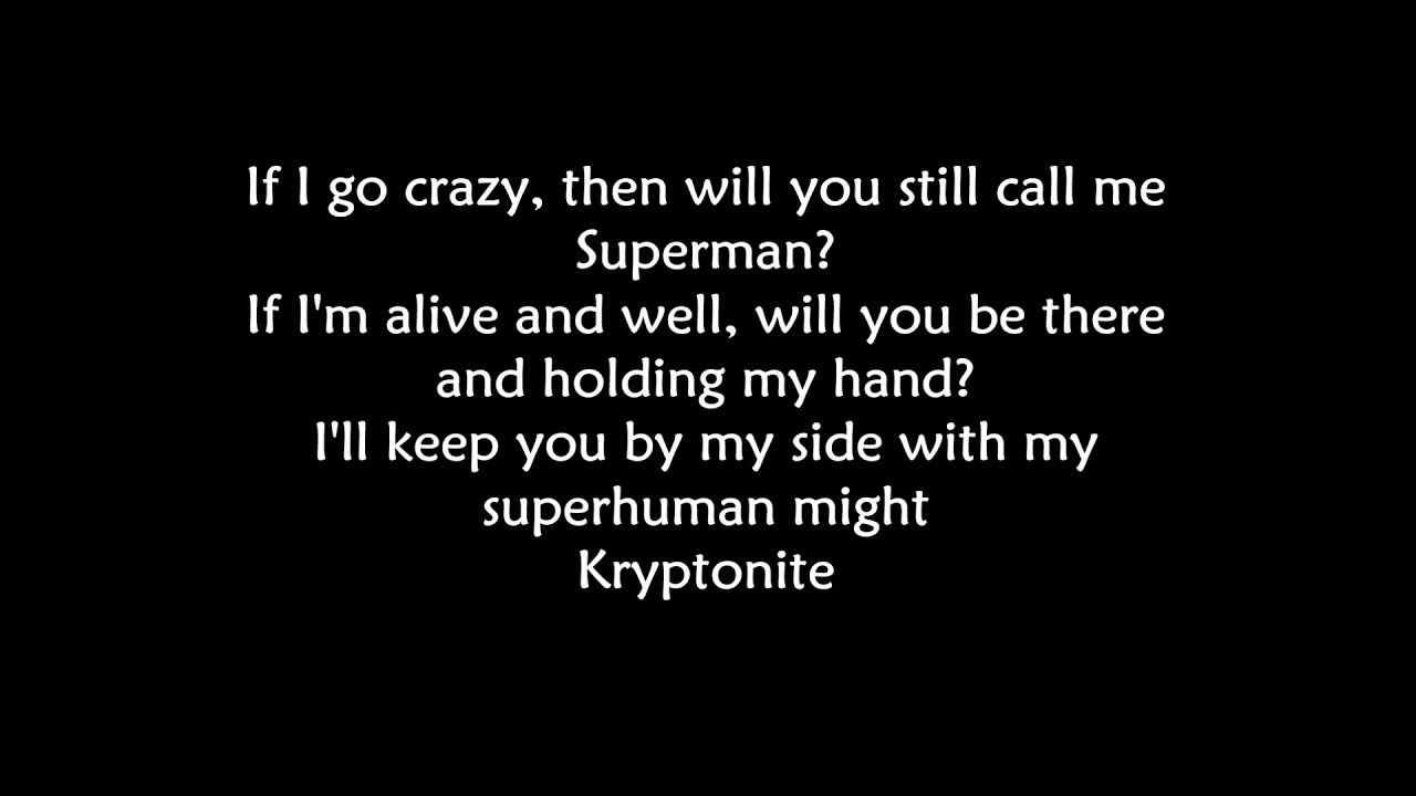 3 doors down kryptonite lyrics