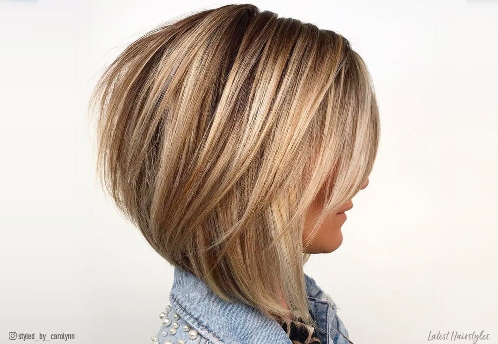 mid length graduated bob hairstyles