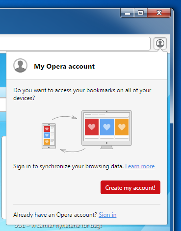 opera sync extensions