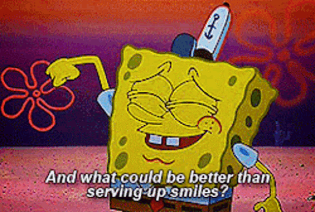 serving up smiles spongebob