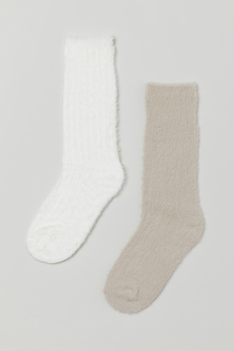 h&m fuzzy socks