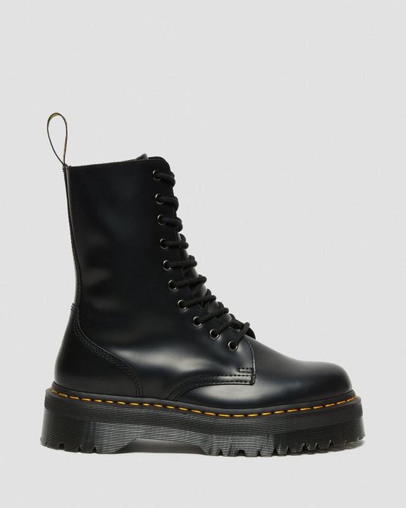 dr martens jadon black polished smooth