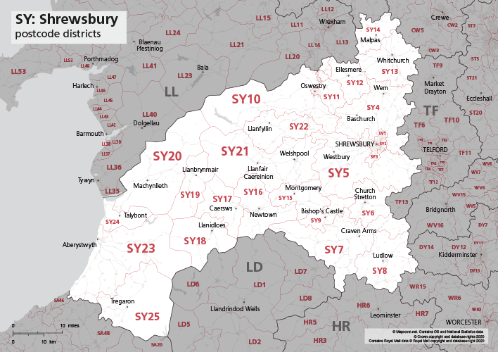 sy postcodes