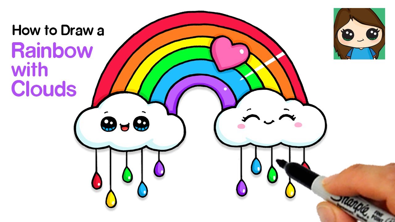 rainbow drawing video