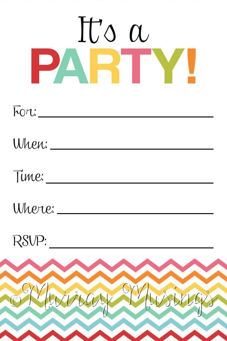 party invites templates