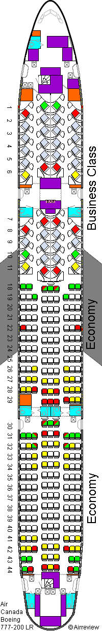 air canada 877 seating chart