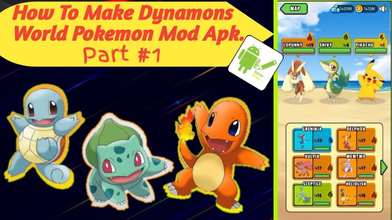 dynamons world pokemon mod apk