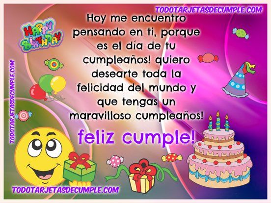 que tengas un feliz cumpleaños