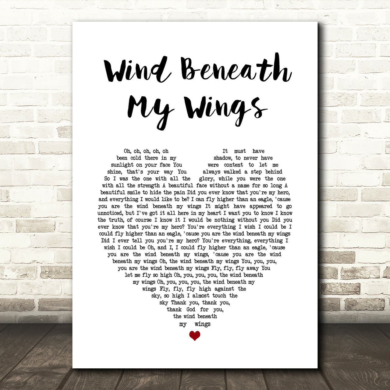 wind beneath my wings lyrics