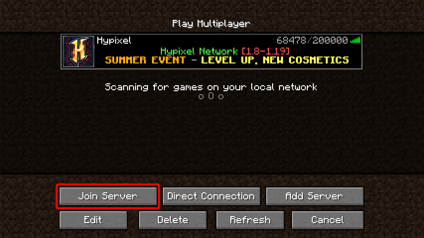 hypixel server