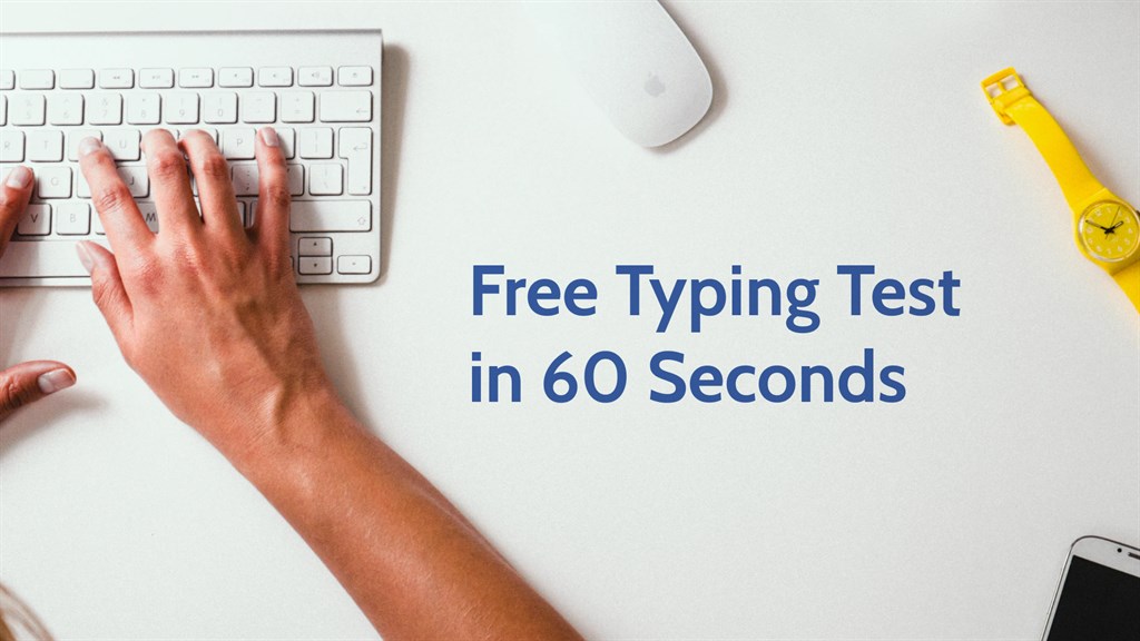 60 second typing test