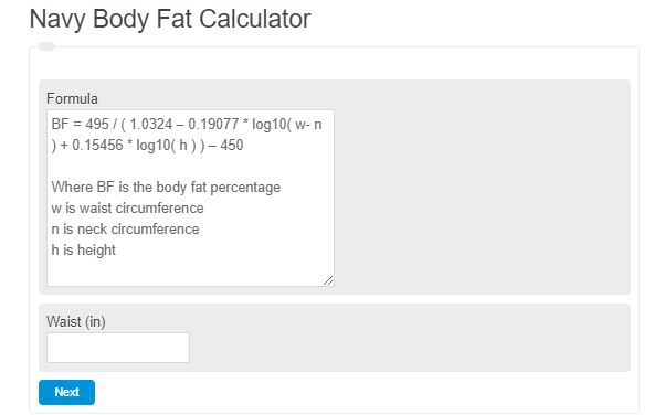 us navy body fat calculator accuracy