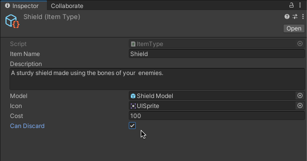 unity scriptable object