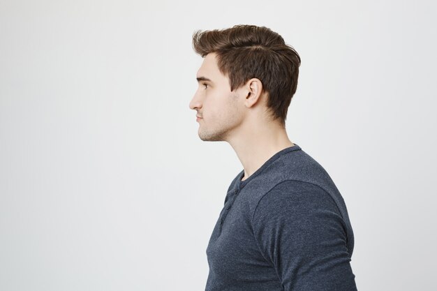 man side profile