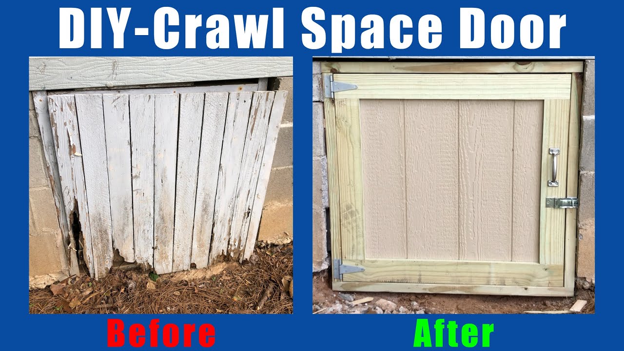 outdoor crawl space door ideas