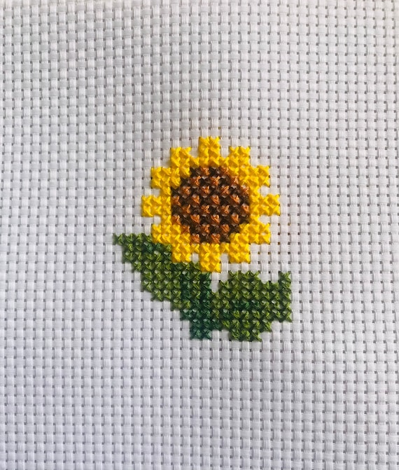 sunflower cross stitch