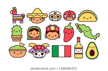 dibujos mexicanos kawaii