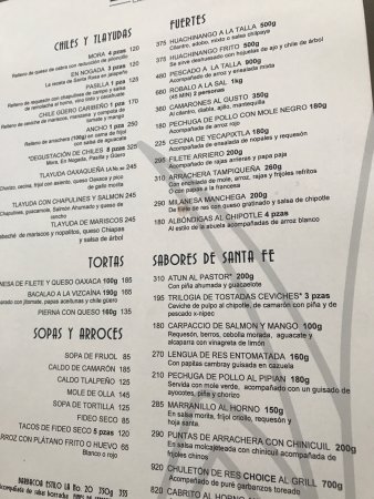 cantina la 20 polanco menu