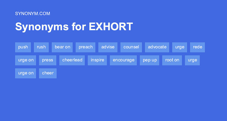 exhort antonym