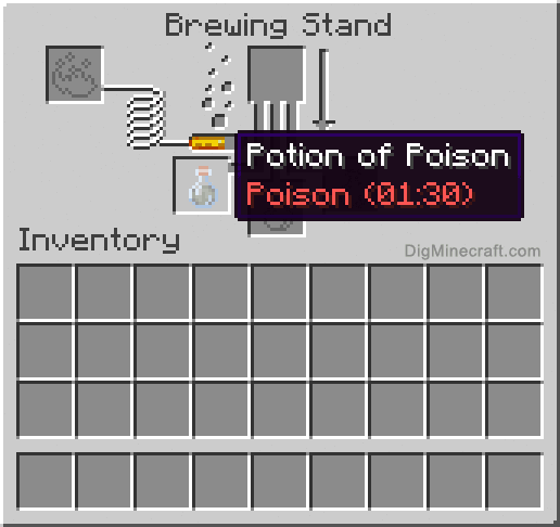 minecraft poison potion recipe