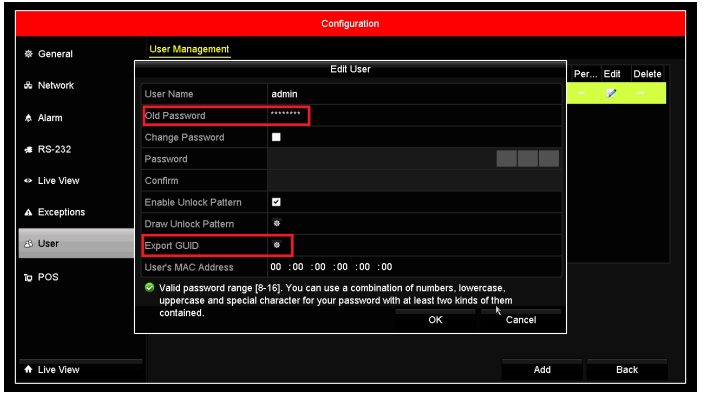 default password for hikvision camera