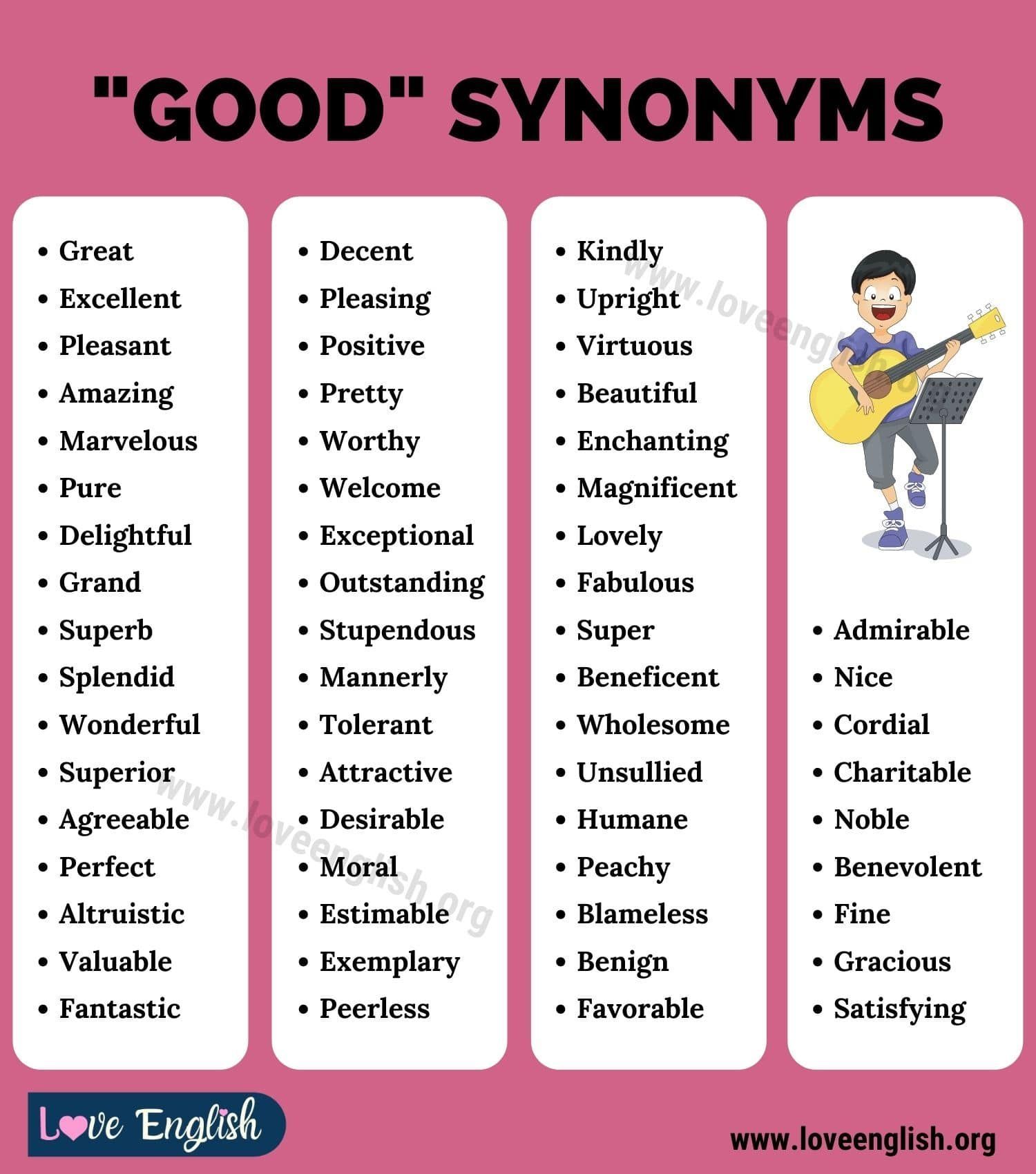 good synonyms