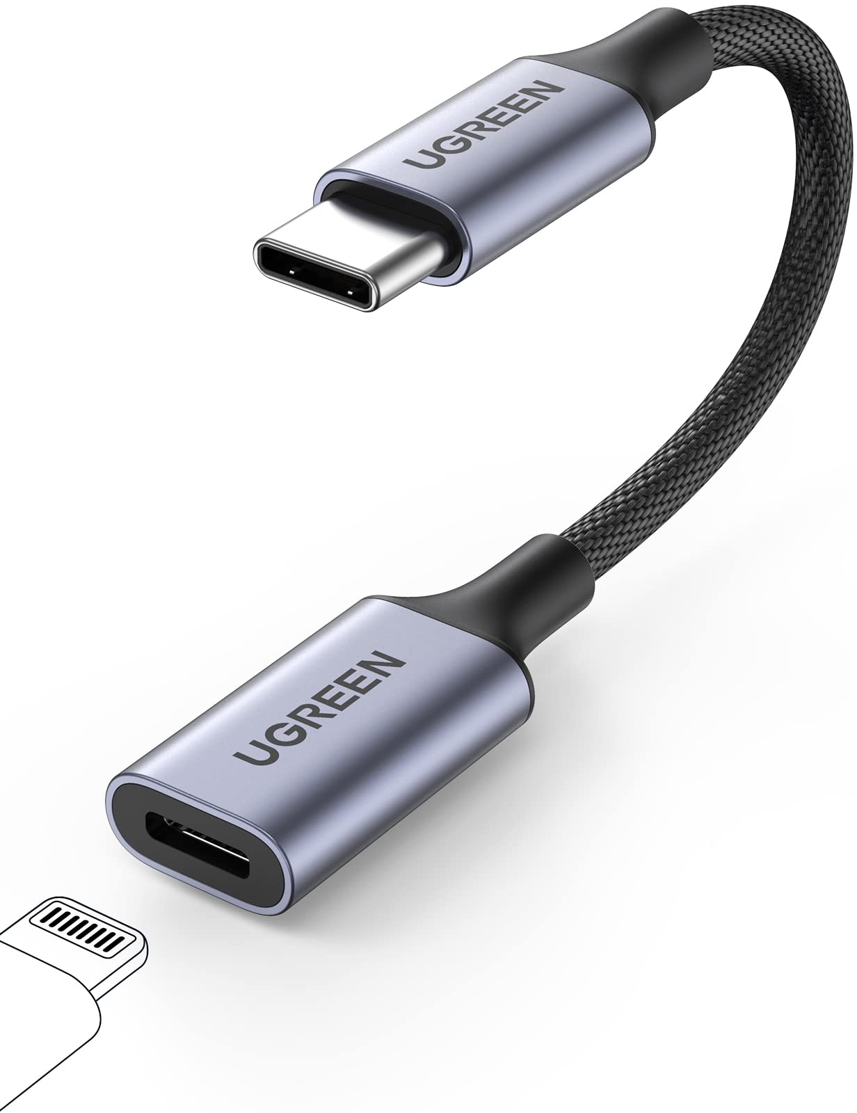 female lightning to male usb c