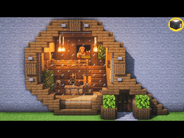 house inside a mountain minecraft