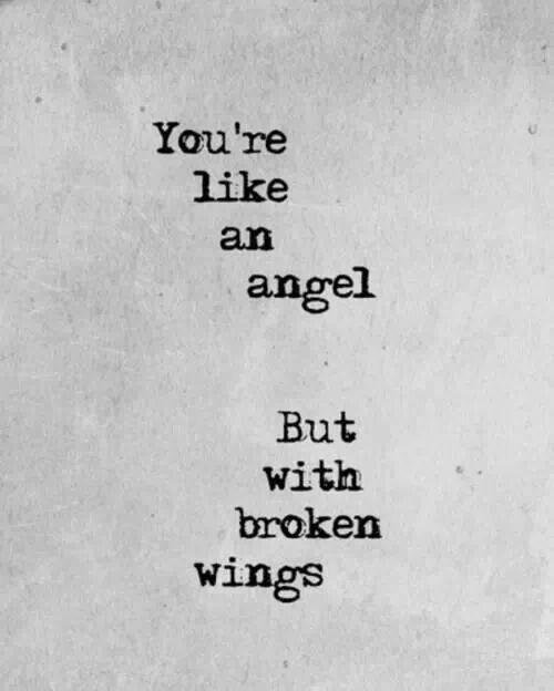angel with broken wings quotes