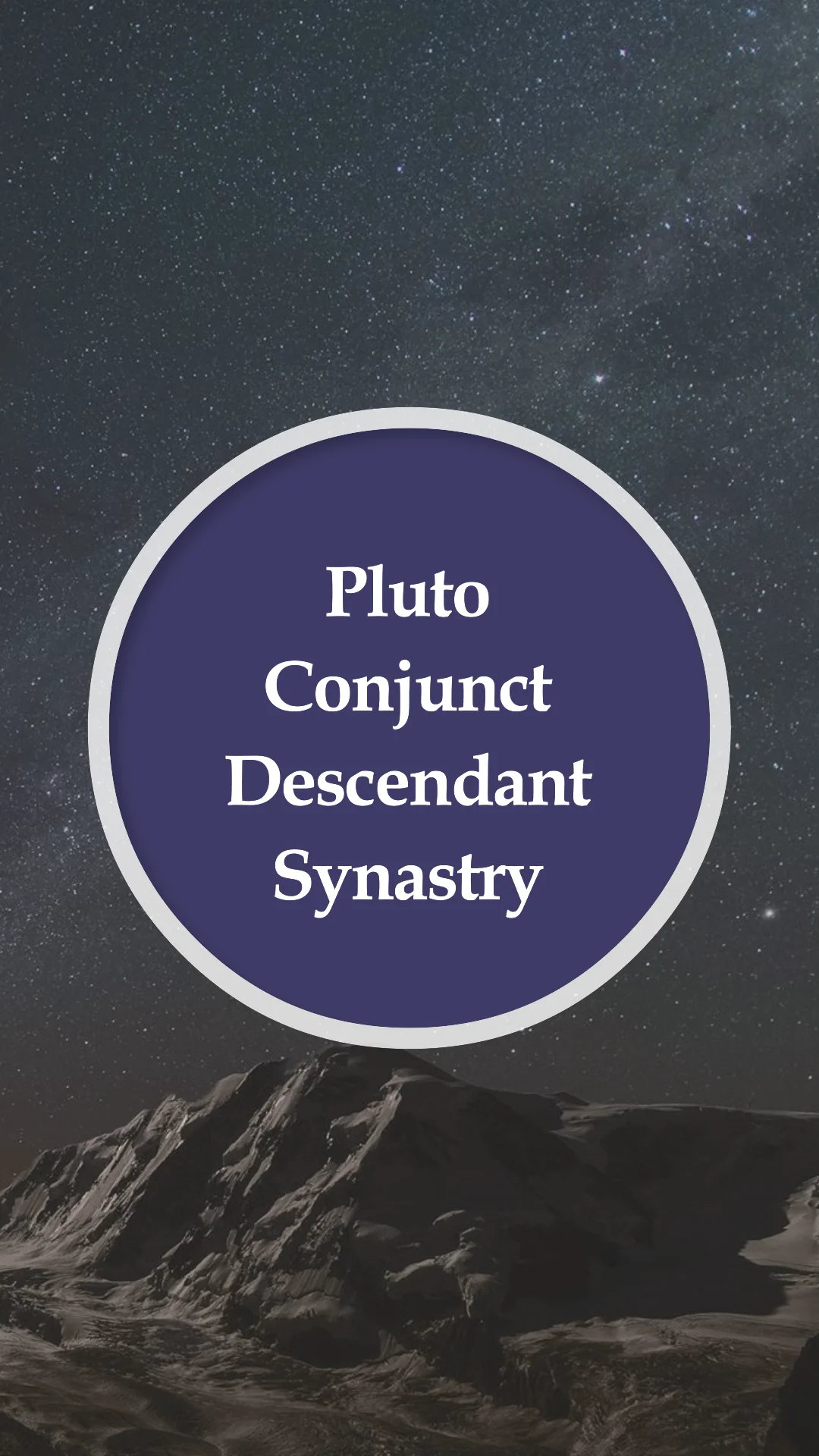 pluto conjunct descendant synastry