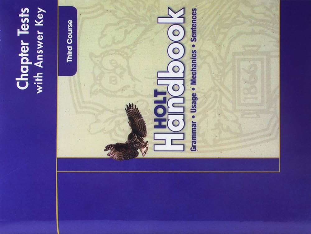 holt handbook answer key pdf