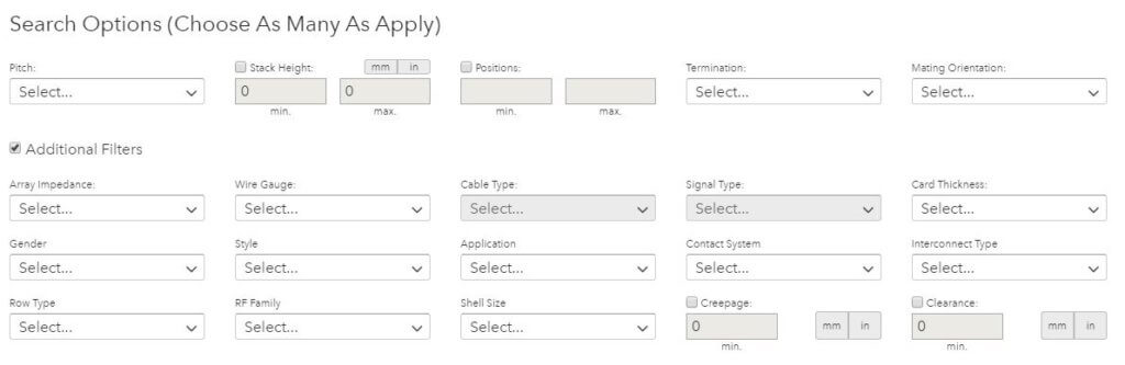 pic parametric search