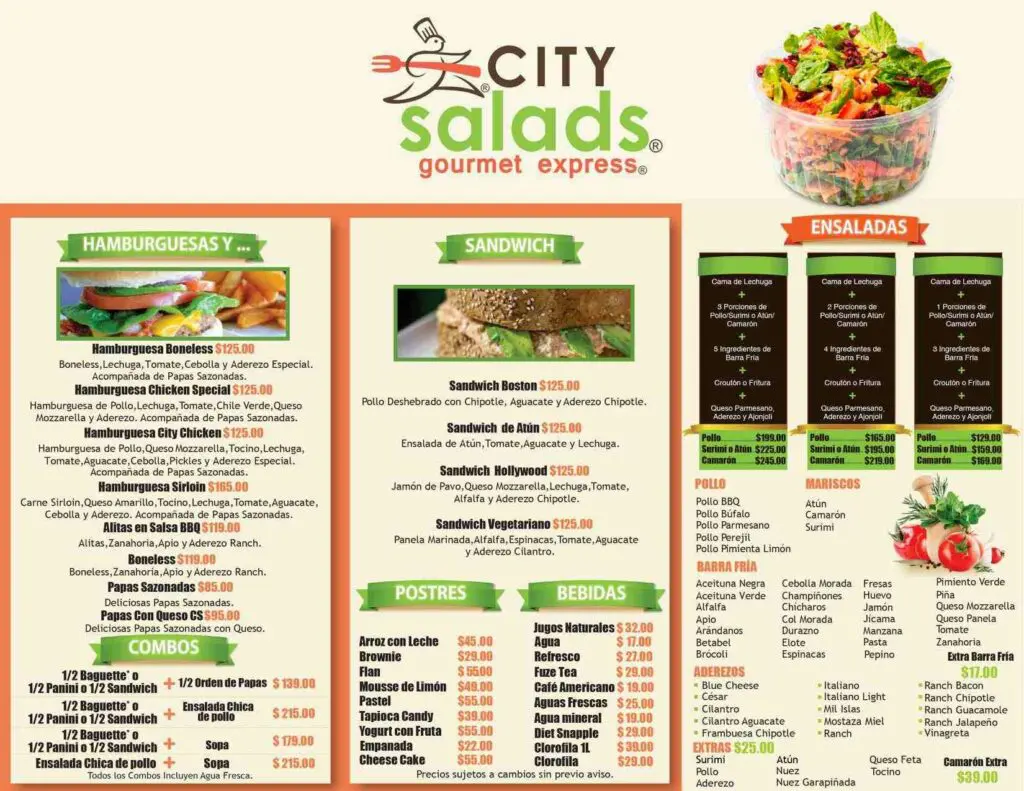 city salads hermosillo