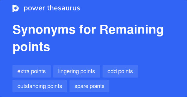 thesaurus remain