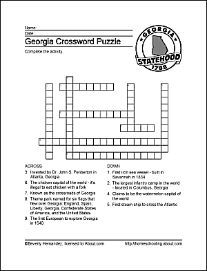 capital of georgia usa crossword clue