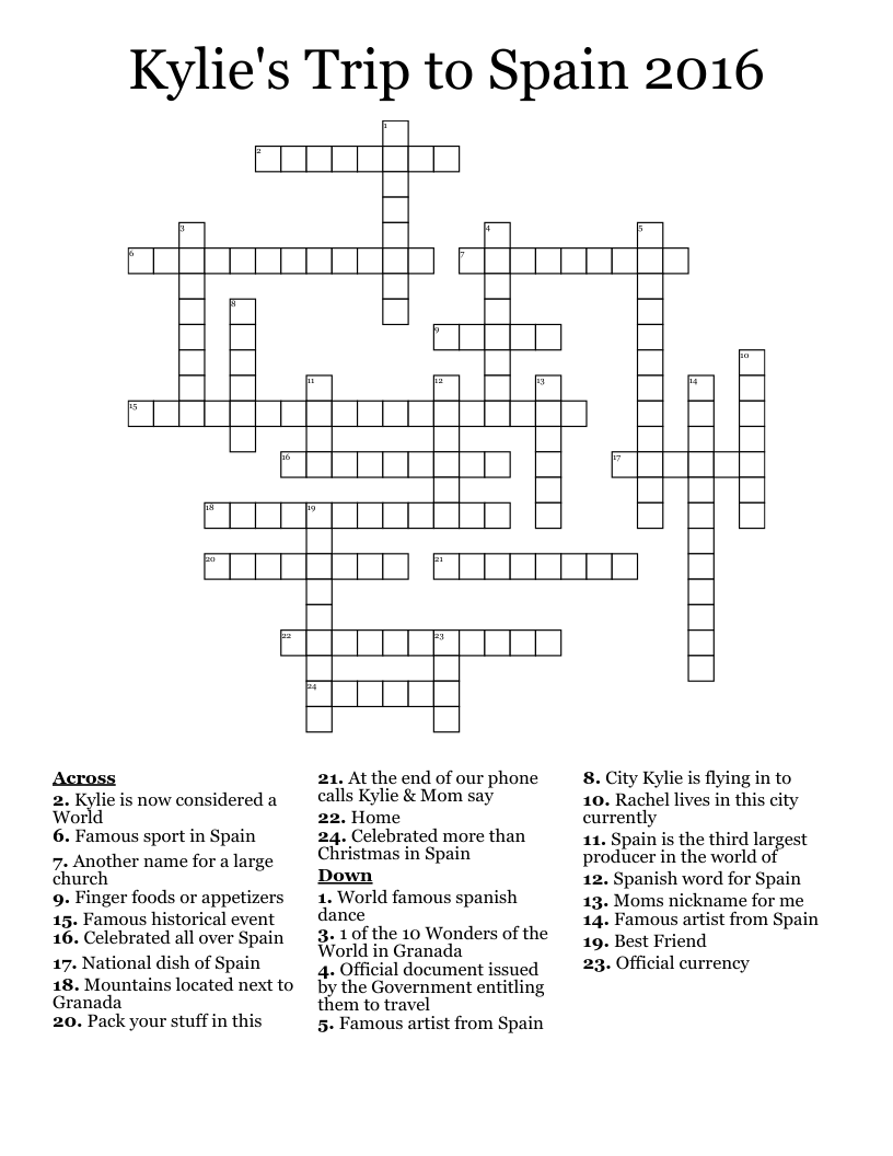 autonomous community of spain crossword