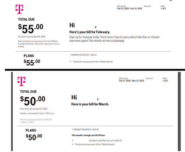 t-mobile one time payment