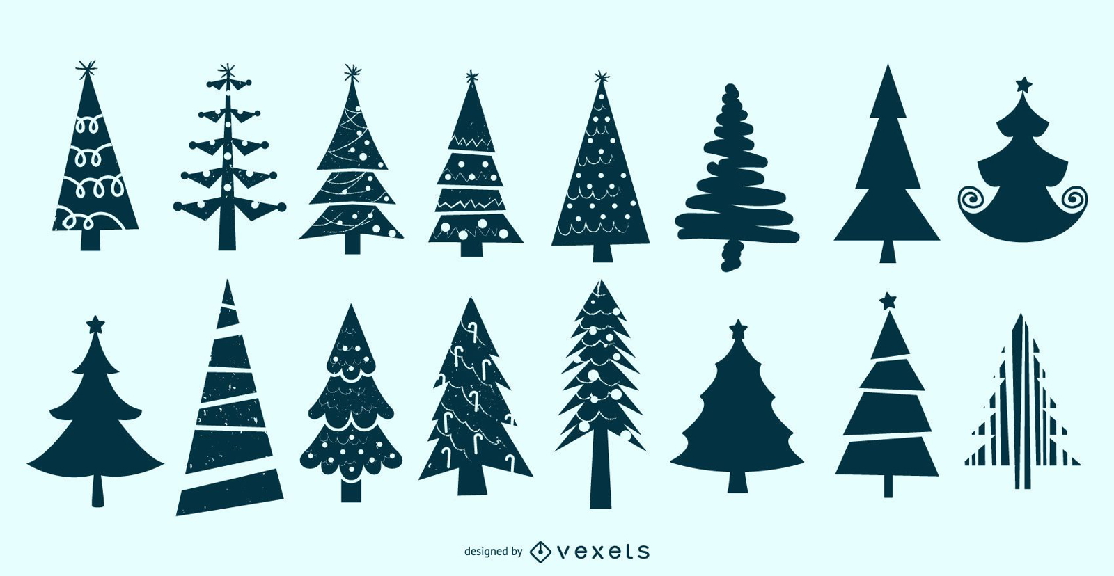 christmas tree vector illustration