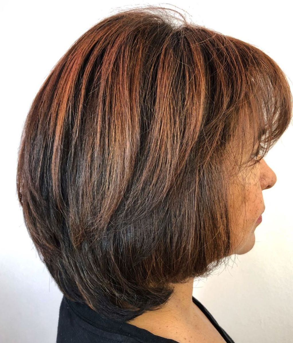 medium haircuts for women over 50