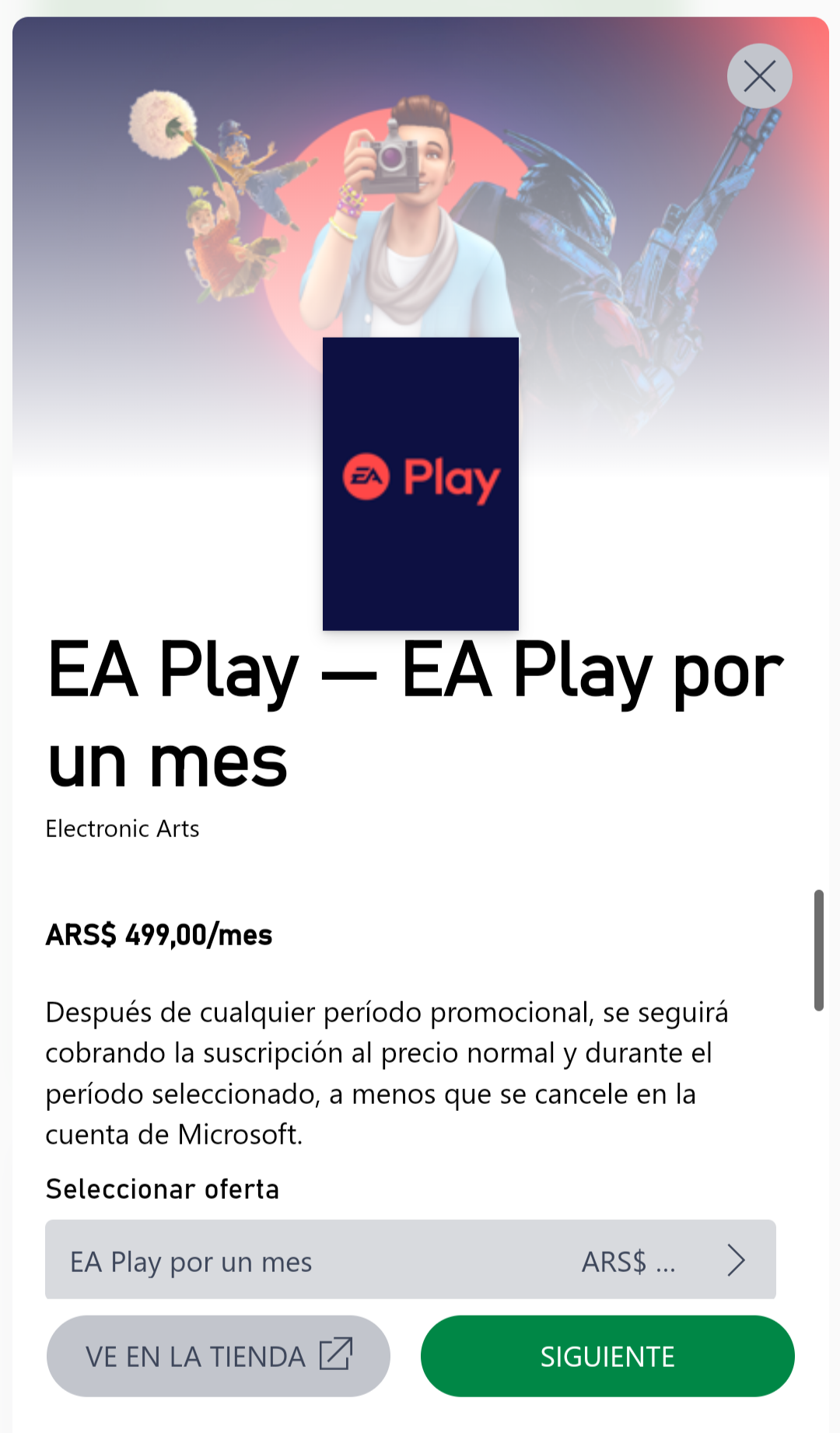 ea play pro argentina precio