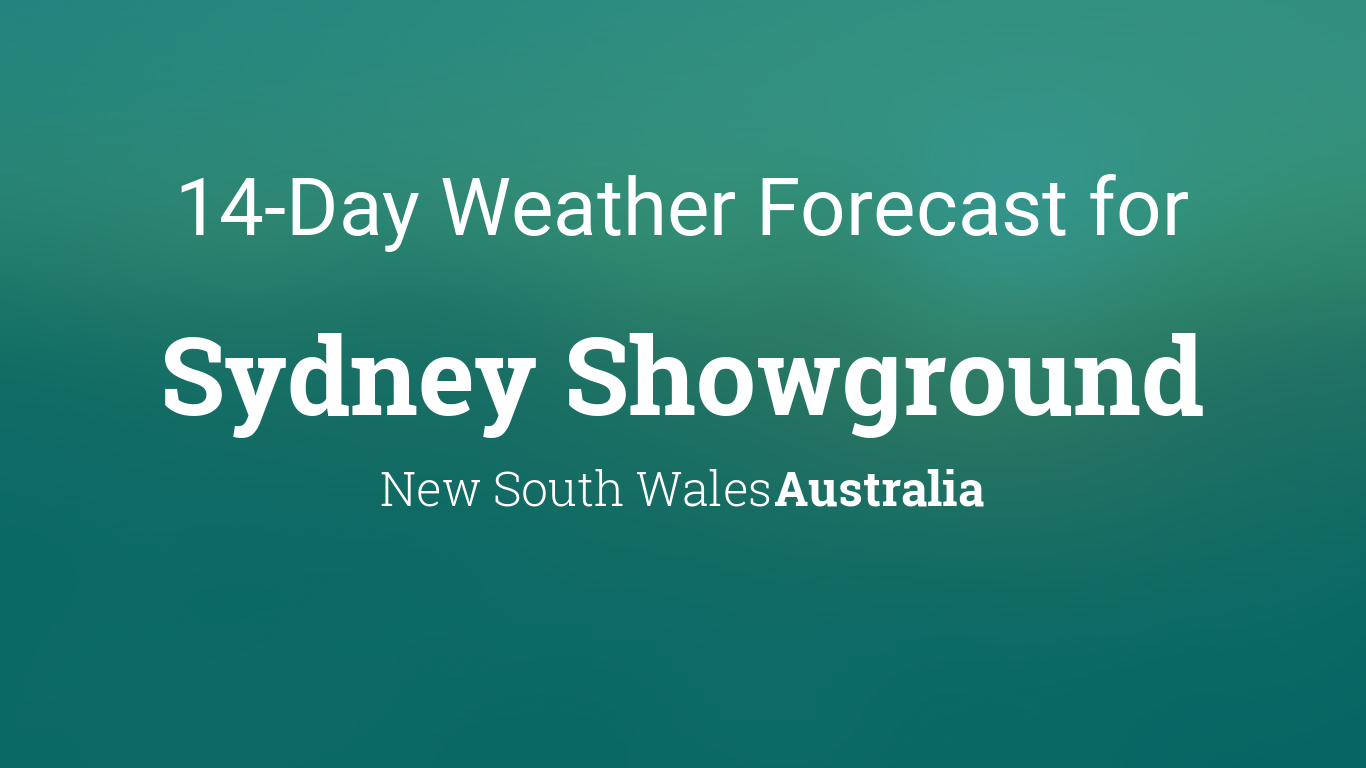 weather sydney 14 days